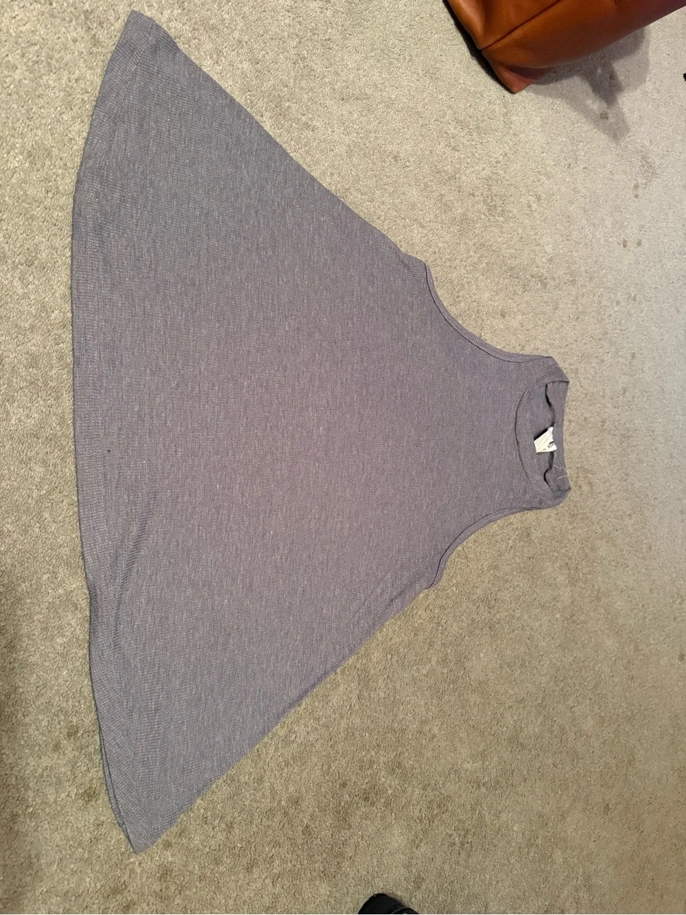 Free People Heather Blue Flared Tank Top